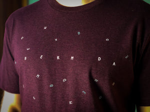 Bermuda Buchstaben T-Shirt