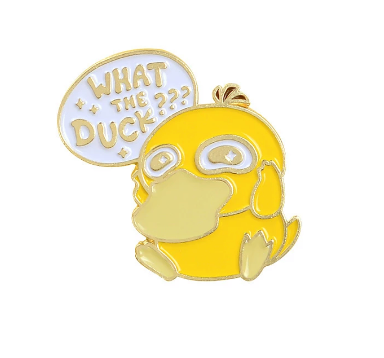 What the Duck Enten Emaille Pin