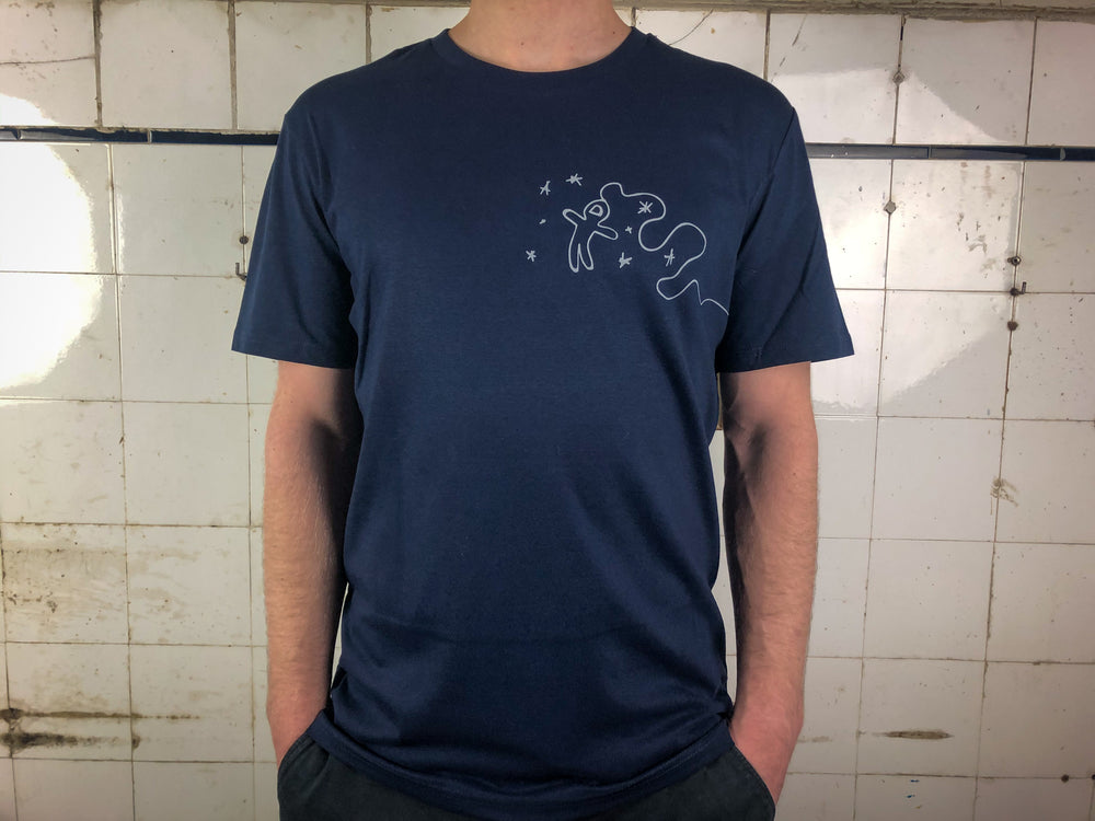 Raumfahrer T-Shirt für Herren / Unisex (schwarzer Druck)