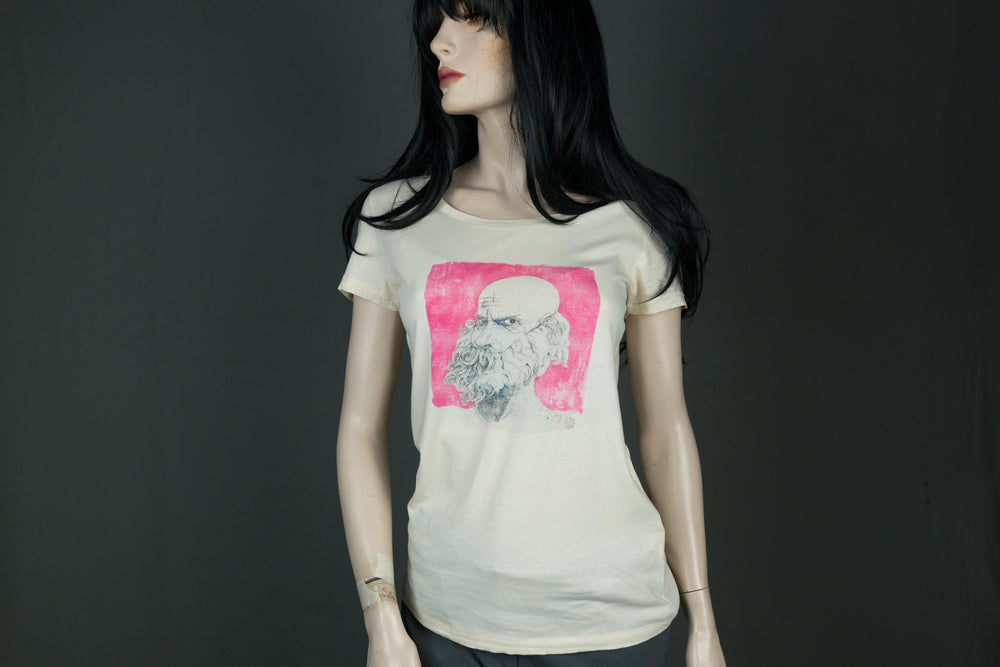 
            
                Load image into Gallery viewer, ARTCOLLCTION # 1 The Bearded (exposed) t-shirt for women
            
        