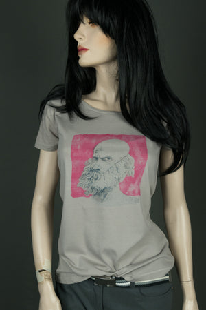 
            
                Load image into Gallery viewer, ARTCOLLCTION # 1 The Bearded (exposed) t-shirt for women
            
        