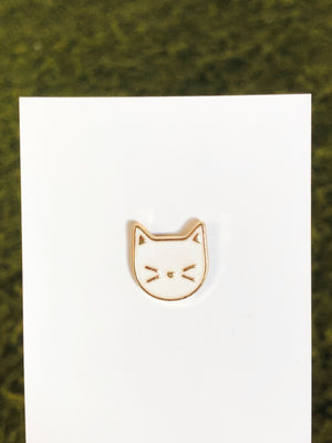 Katzenkopf Emaille Pin