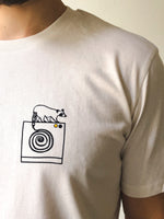 Waschbär mono T-Shirt Herren / Unisex