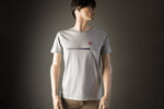 Lustiges Männer T-Shirt Lemminge Bio Shirt mit lustigem handy Druck Motiv aus Flock für smartphone süchtige grau meliert  + weitere Farben
