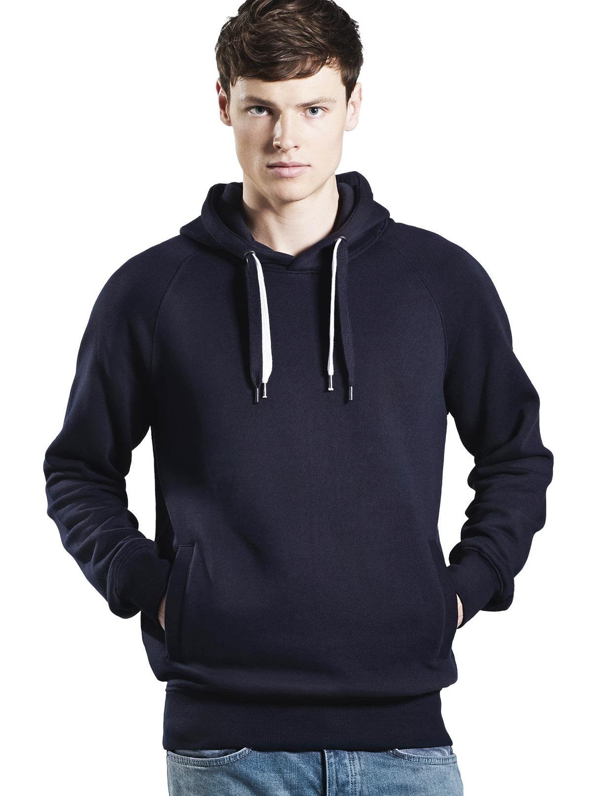 Flauschiger Hoodie für Männer bio hoody Pusteblume schwarzer Pullover mit Motiv in grau Herren Kapuzenpullover Biobaumwolle, fair produziert