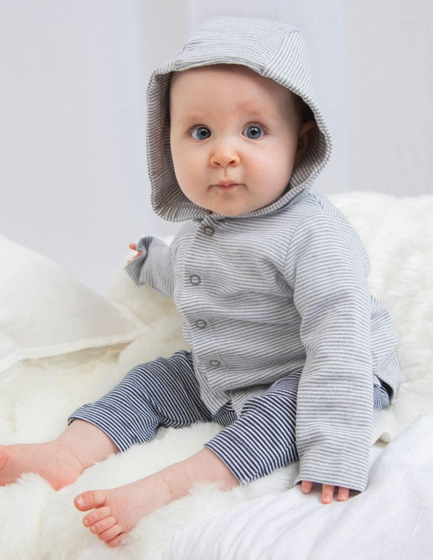 
                  
                    Baby Jacke aus Bio Baumwolle mit Enten Druck aus flauschigem Flock, unisex babykleidung, hoodie baby Geschenk Geburt, Sommer Jacke gestreift
                  
                