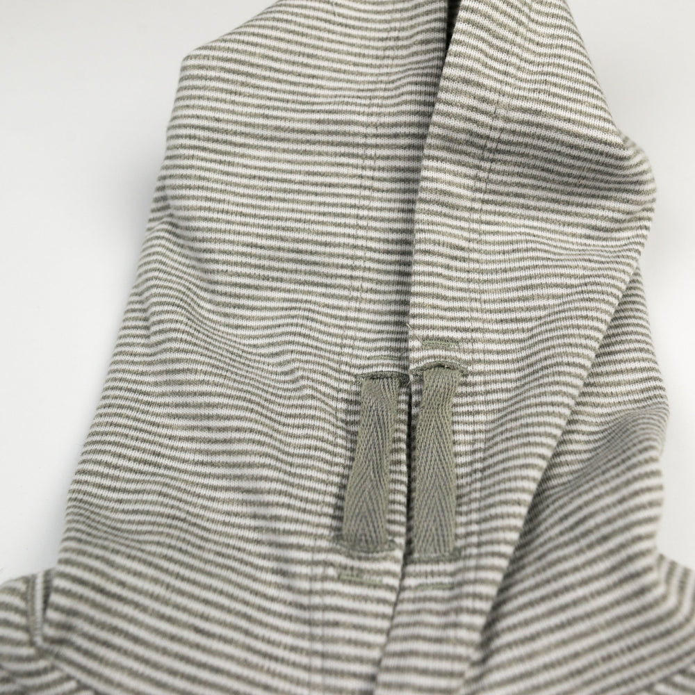
                  
                    Baby Jacke aus Bio Baumwolle mit Enten Druck aus flauschigem Flock, unisex babykleidung, hoodie baby Geschenk Geburt, Sommer Jacke gestreift
                  
                