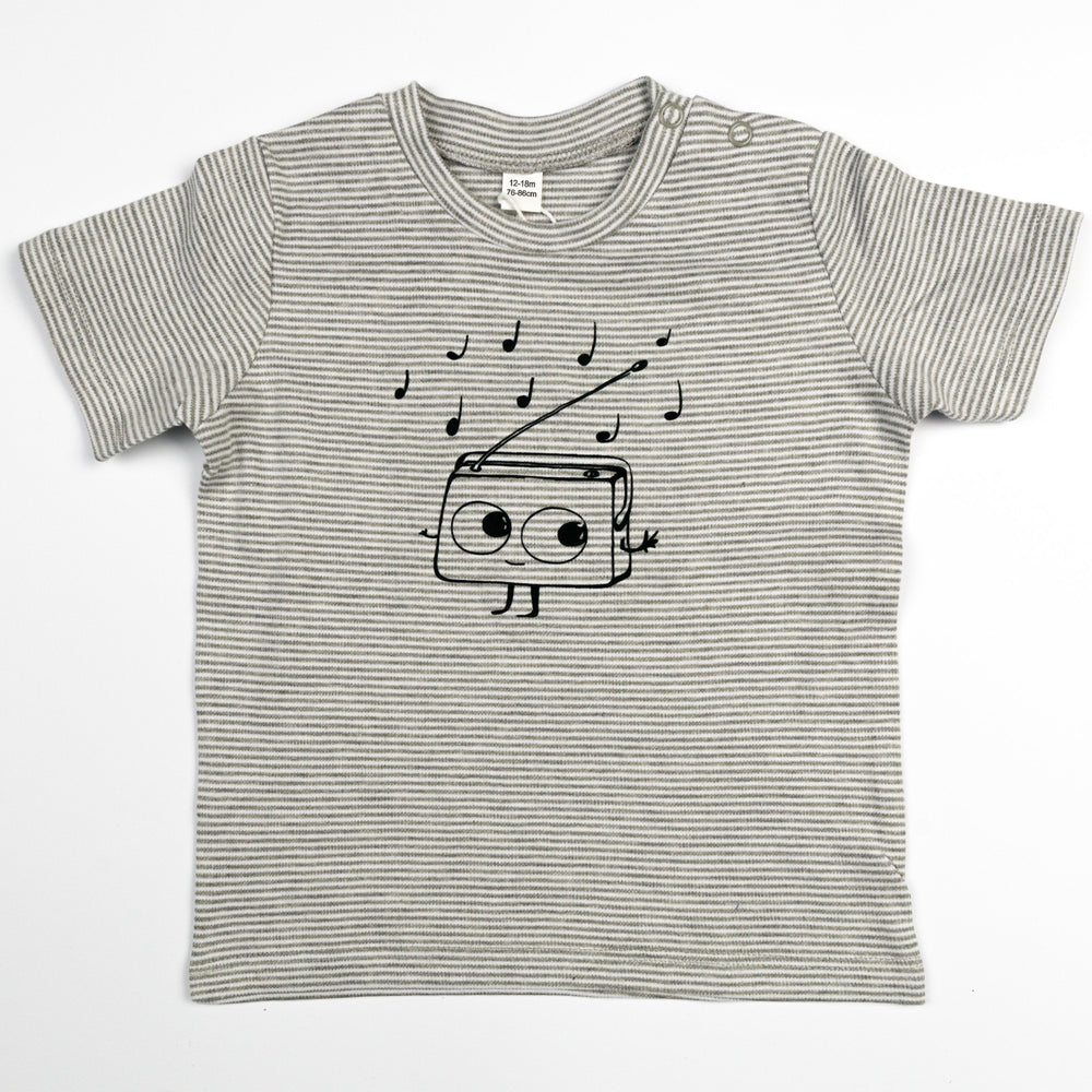 Gestreiftes Baby Shirt aus Bio Baumwolle