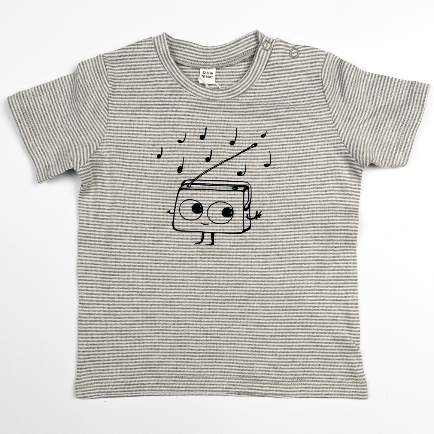 Gestreiftes Baby Shirt aus Bio Baumwolle