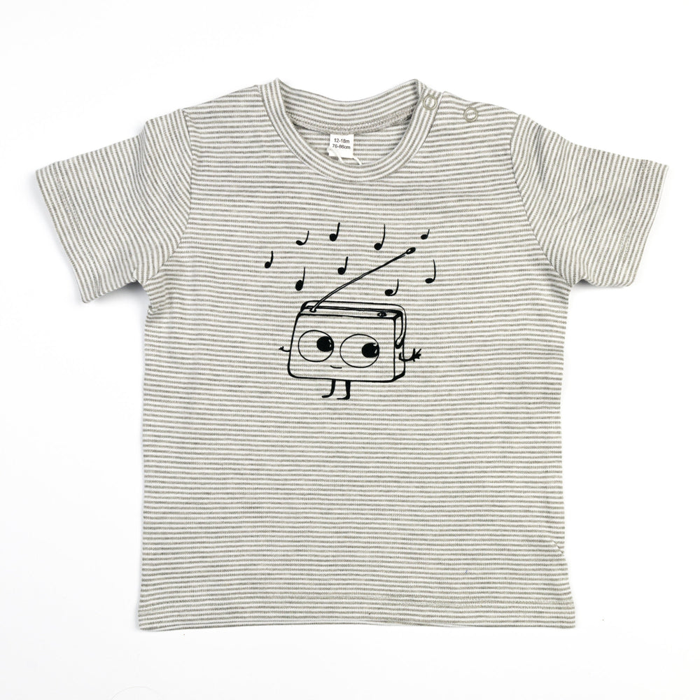 Gestreiftes Baby Shirt aus Bio Baumwolle