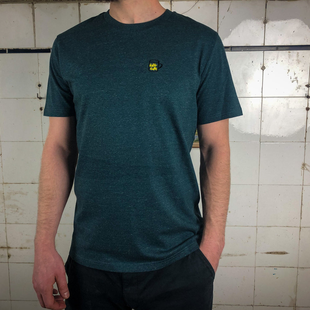 
                  
                    Männer T-Shirt Kalter Kaffee Bio Shirt petrol blau mit lustigem Druck Motiv aus Flock für kaffee liebhaber + weitere Farben
                  
                