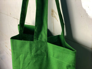 Dagegen Einkaufstasche / Demo Jutebeutel grün- bedruckter Beutel aus Biobaumwolle - fürn Strand oder zum nachhaltigen Einkaufen