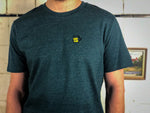 Männer T-Shirt Kalter Kaffee Bio Shirt petrol blau mit lustigem Druck Motiv aus Flock für kaffee liebhaber + weitere Farben